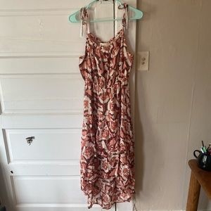 NWT LOVESTITCH Sleeveless Ruffled High/Low Dress